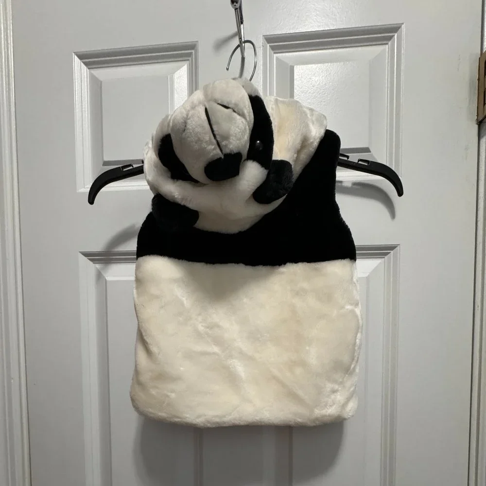 Panda sleevelees vest hoodie